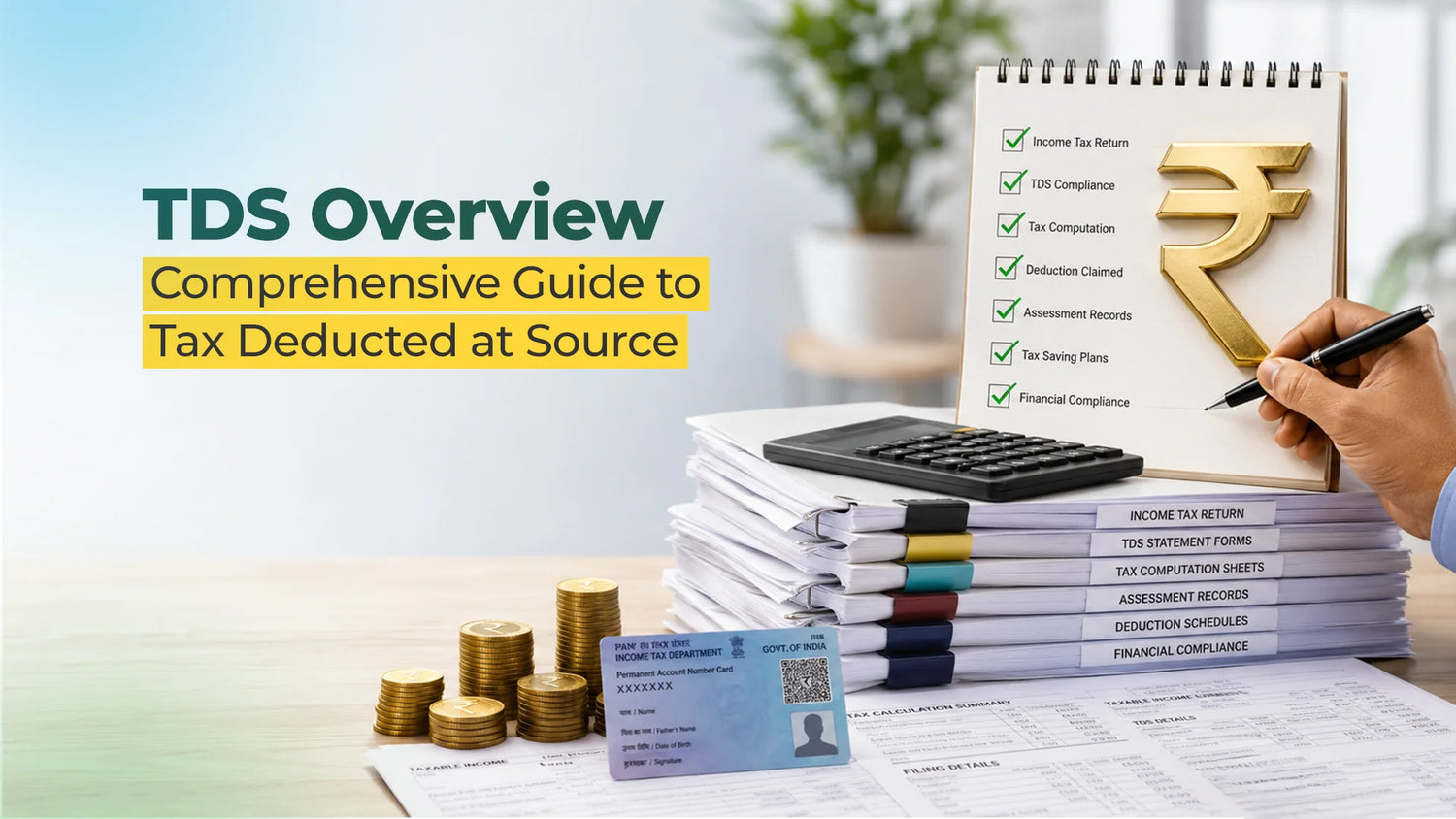 Tax deducted at Source or TDS Banner by ggcpta