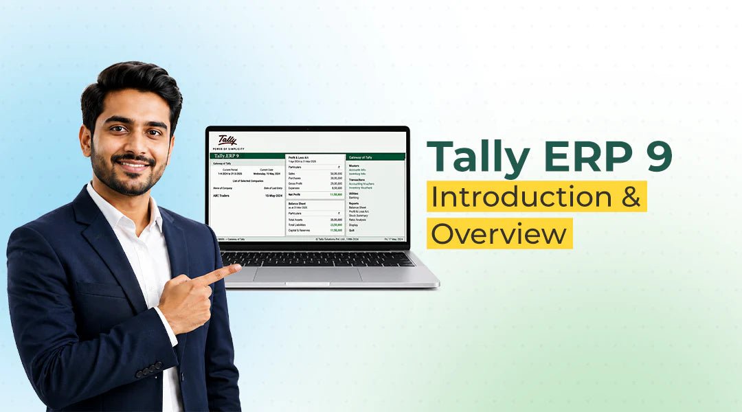 Tally ERP 9 illustration hero banner by ggcpta